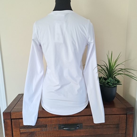 Sage Collective Active Top White Women's XS Long Sleeve Tee Workout - Picture 3 of 8